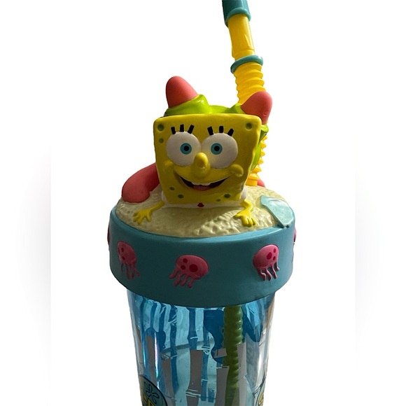 Sponge Bob / Patrick Tumbler Zak Designs With Covered Straw MINT CONDITION - Picture 2 of 6
